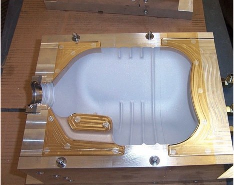 Molde de jarra con asa lateral
